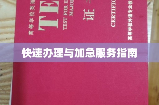 谷城快速办理与加急服务指南