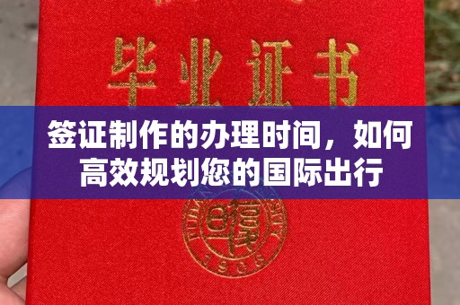 谷城签证制作的办理时间，如何高效规划您的国际出行