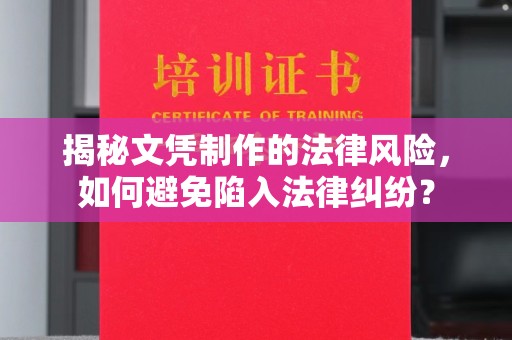 谷城揭秘文凭制作的法律风险，如何避免陷入法律纠纷？