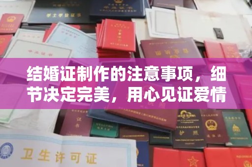 谷城结婚证制作的注意事项，细节决定完美，用心见证爱情