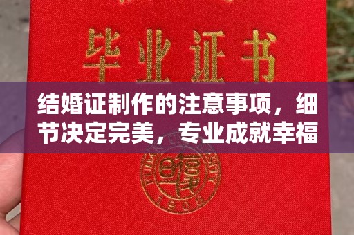 谷城结婚证制作的注意事项，细节决定完美，专业成就幸福