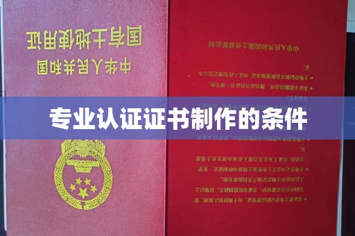 谷城专业认证证书制作的条件